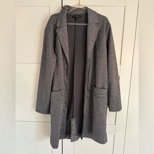 Banana Republic Oversized Blazer Sweater Gray Size Medium Workwear Minimalist